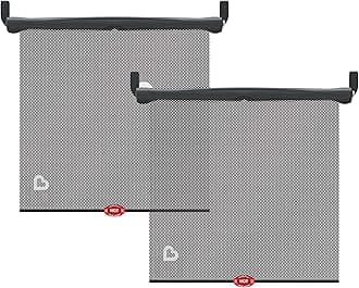 Munchkin Brica 2 Piece White Hot Sun Safety Shades For Passenger Car