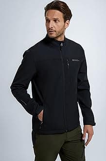 Mountain Warehouse Grasmere Mens Softshell Jacket - Warm Soft Shell Black Small