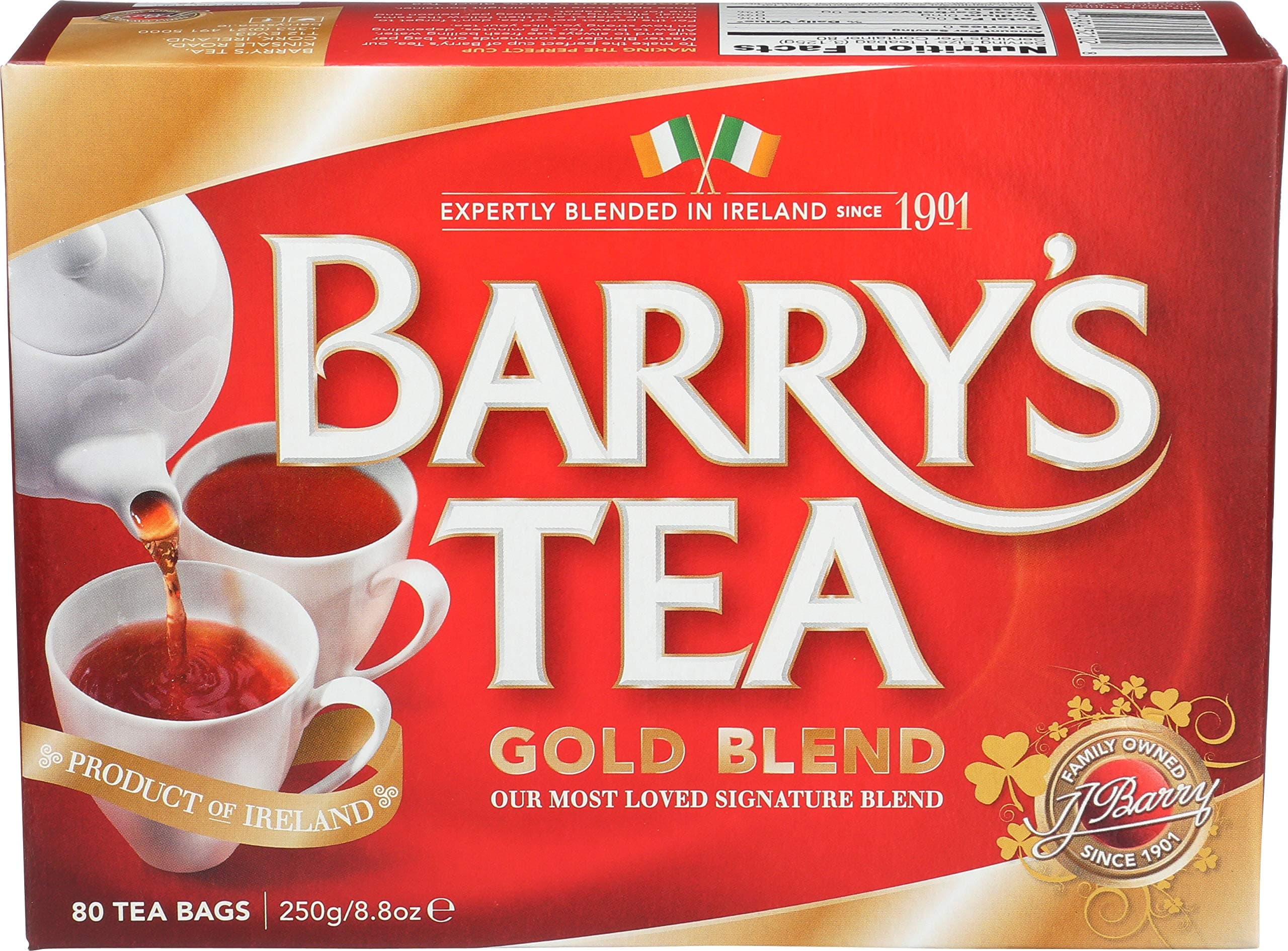 Barry's Tea, Gold Blend, 80-Count (Pack of 3)