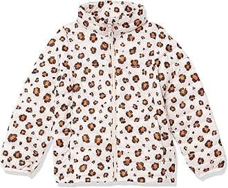 Girls and Toddlers' Light-Weight Water-Resistant Packable Mock Puffer Jackets