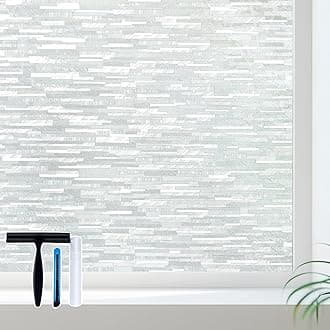 Volcanics Frosted Window Film Privacy 90x200cm with Installation Tools, Opaque Static Cling Glass Film for Windows, Home, Office, UV Protection, No Adhesive, Easy to Apply