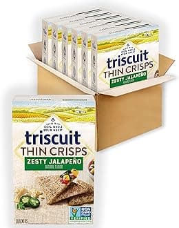 TriscuitThin Crisps Zesty Jalapeno Whole Grain Wheat Crackers, 7.1 oz