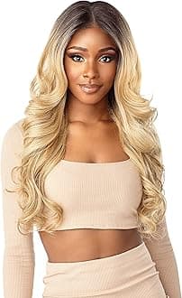 Sensationnel What Lace 13X6 Wigs - Rashana Lacefrontal Hand Tied Glueless Synthetic with Natural Density Preplucked Hairline (1 JETBLACK)