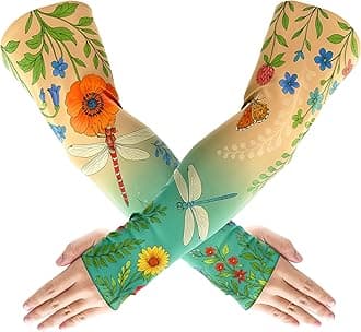 Cooling Arm Sleeves for Gardening– UV Sun Protection, Scratch Resistant Farmer Defense, Ideal for Gardeners, Outdoor Work & Cooking