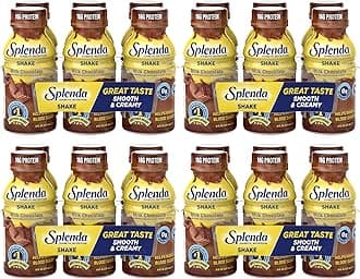 SPLENDA Diabetes Nutrition Shakes - Meal Replacement Shake, Milk Chocolate, 8 Fl Oz (Pack of 24)