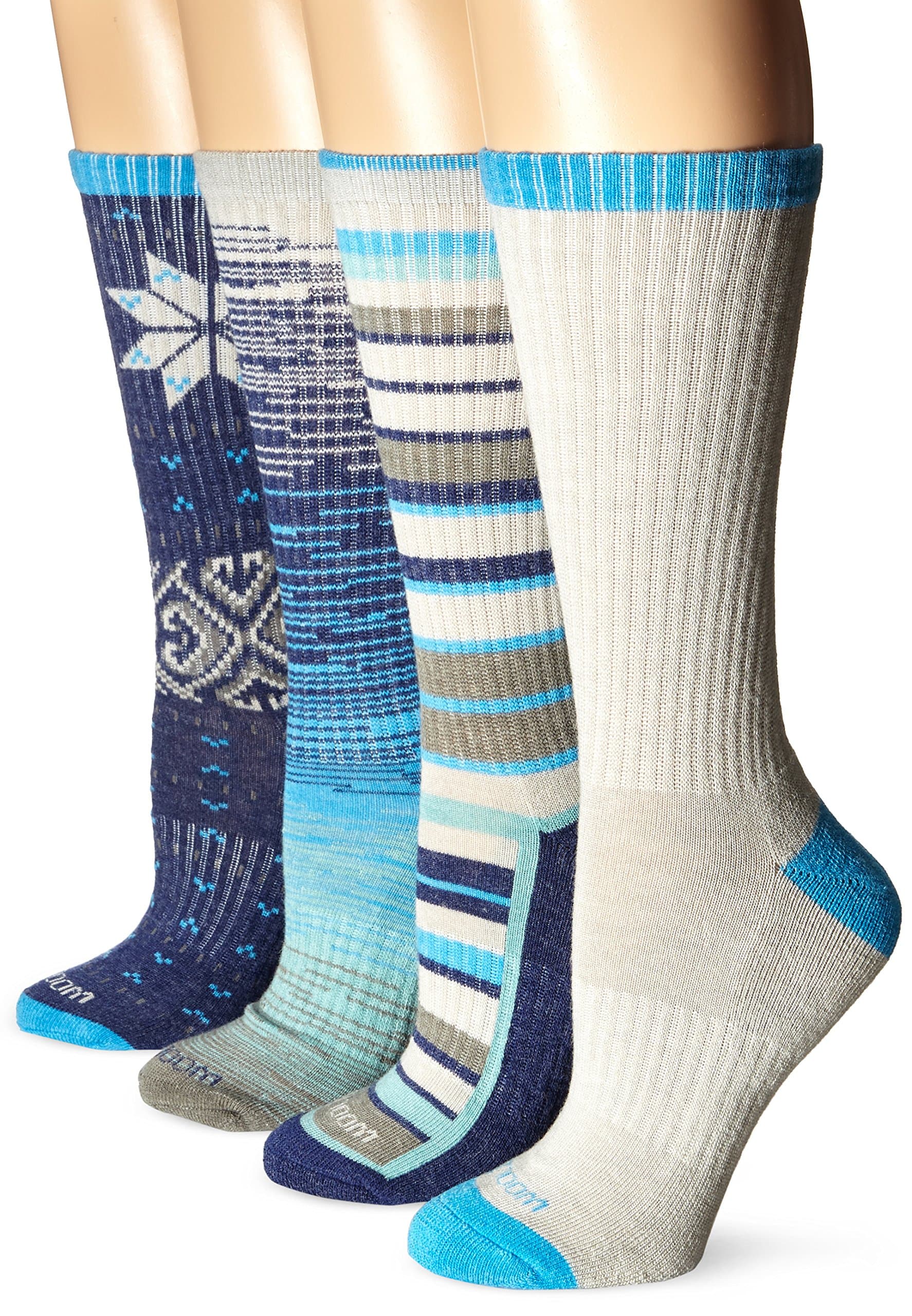 Women's Warm Merino Cushion Crew Boot Sock 4-Pack