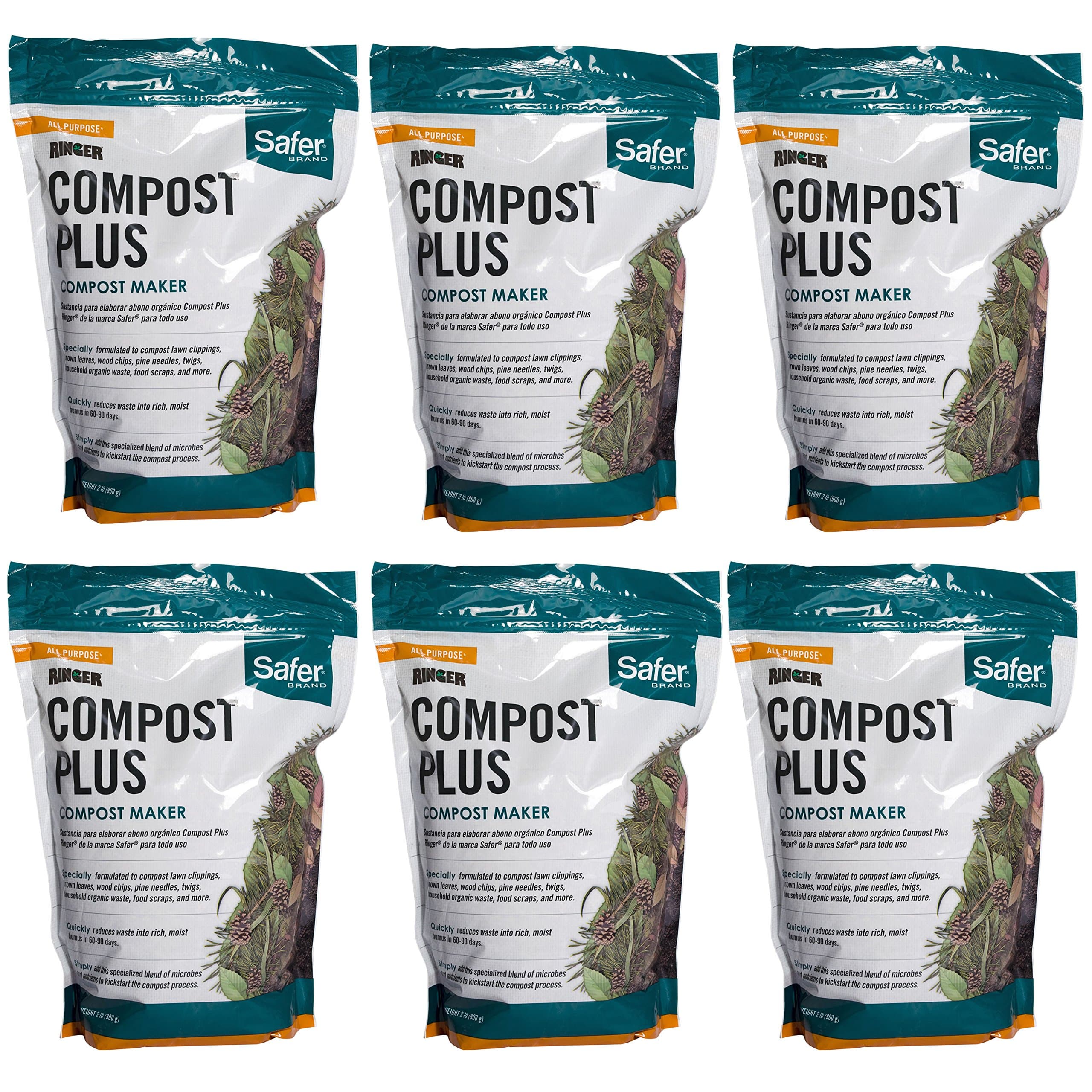 Safer Brand Ringer 2 lb. Compost Plus - 6 Pack
