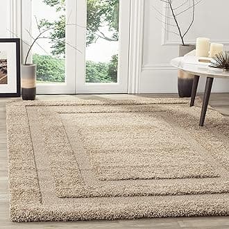 Shaggy for Bedroom 6x8 feet (180 x 240 cm) Modern Rug Soft Handwoven Plain California Premium Shag Collection with Plain Color 5 cm Pile Height for Living Room|Home and Bedroom