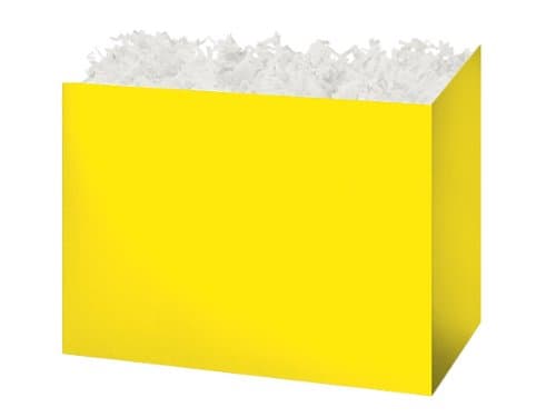 Medium Solid Yellow Basket Boxes8-1/4 inch X 4-3/4 inch X 6-1/4 inch 6 pack