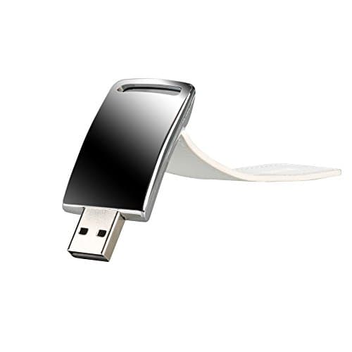 MAXINDA Metal USB Memory Stick 32GB Leather USB 2.0 Flash Drive (White)