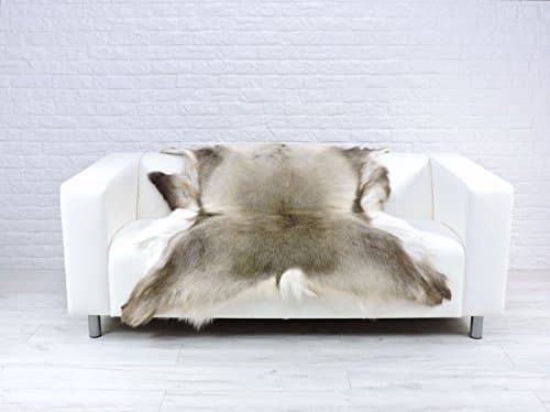 Amazing reindeer hide rug R.253