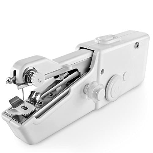 Sewing Machine for Kids Professional Handheld, AUKAY- Quick Stitch Tool for children and adults Quick Stitch Tool for most Fabric portable for traveling and home-White