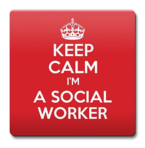 KEEP CALM I'm a Social Worker Coaster - Coffee Cup Gift Idea present jobs
