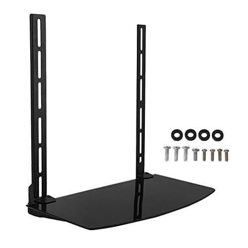 TV Wall Mount Support Stand Holder Shelf DVD Set-Top Box Bracket No Punching