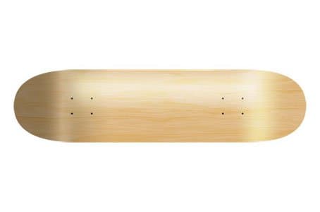 Mini PRO SKATEBOARD DECK 7" NATURAL MAPLE Skateboard FREE GRIP (NC-101001033137)