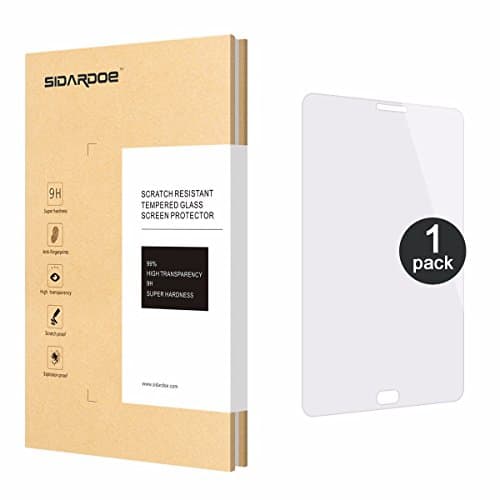 Galaxy Tab S2 8.0 Screen Protector, SIDARDOE Tempered Glass Screen Protector for Samsung Galaxy Tab S2 8.0, HD Ultra Clear, 0.33mm 2.5D Round Edge, 9H Anti-Scratch