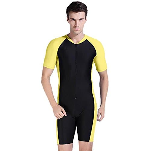 Ogden Short Sleeve Full Coverage One Piece Swimsuit Surf Suit Unitard Rash Guard
