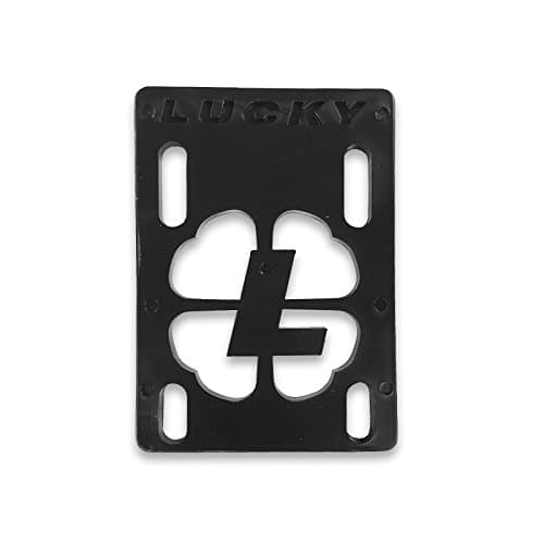 Lucky Black 1/8" Risers Single Skateboarding Risers Pads