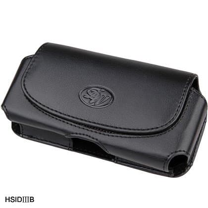 Black Horizontal Leather Pouch for Sidekick II III 2 3 Sidekick ID/Sidekick LX Phone Case Cover with Belt Clip Magnetic Closing