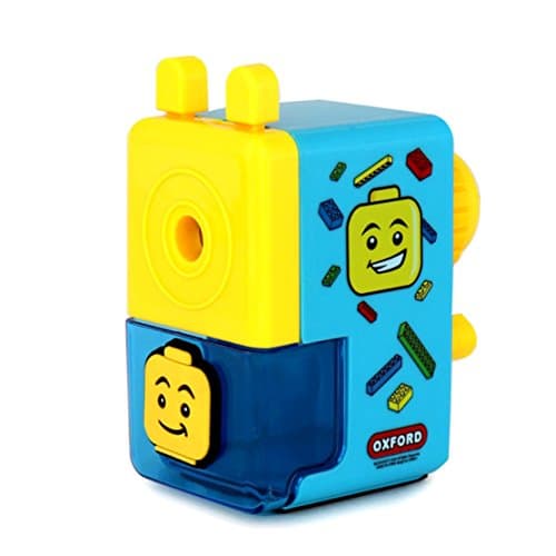 Mini Brick Figure Design Pencil Sharpener Sharpner for Kids, Children, School Stationery Gift (Blue)