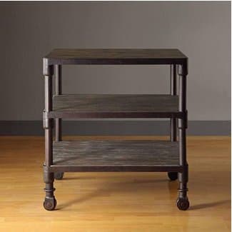Renate Living Room Rustic Grey Wood End Table With Storage