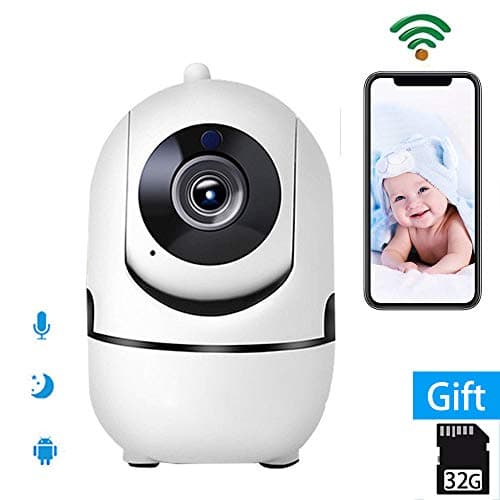 Smart 1080P HD IP Camera Auto Tracking WiFi Home Security Surveillance Camera,Remote Baby Monitor,Pet Camera,Two Way Audio Wireless Night Vision Dome Camera with Cloud Storage iOS Android App