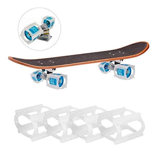 Luxuglow Skateboard Training, White Rubber Skateboarding Trainer Steablizer Accessory for Perfecting Your Ollie Kickflip - Learn, Practice Land Tricks, Skateboard Accessories