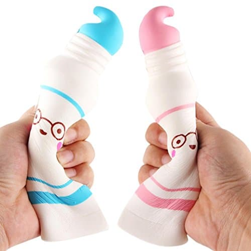 Fanty Tech Squishy Stress Reliever Simulation Cartoon Toothpaste Scented Squeeze Slow Rising Fun Kids Toy(Random Color)