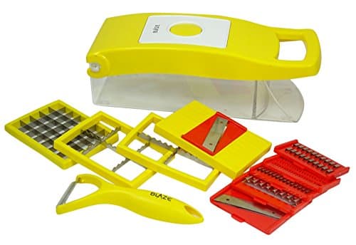 Blaze Kitchen Multipurpose Vegetable & Fruit Cutter Quickpush Food Chopper Slicer Dicer
