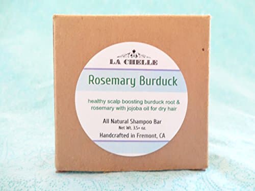All Natural Shampoo Bar, Rosemary Burdock Solid Shampoo Bar, Dry Hair Type, Free of Parabens, Sulfates, Phthalates.