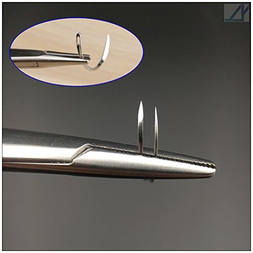 1/2 Circle Curved Surgical Suture Needle for Training & Doctor Pack of 100 (4x10, Conventional Cutting Needle)