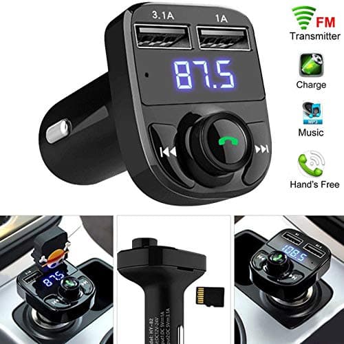 Pithadai Group 2USB Car Bluetooth FM Transmitter Wireless Radio Adapter Charger With MP3 Player