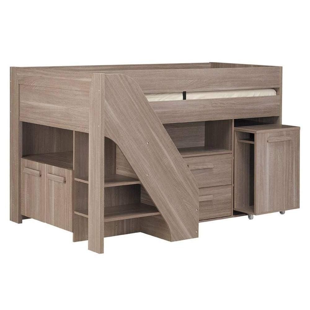 INSIDE Mi High Bed Compact Gimli Size 90 x 200 cm – Oak