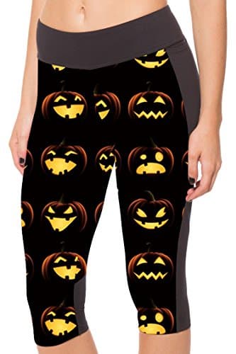 Vertiar Womens Plus Size Active Workout Capri Leggings Fitted Stretch Tights