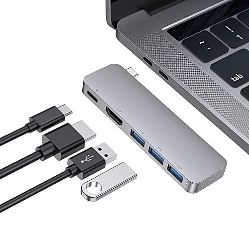 USB C Hub,3 USB 3.0 Ports Hub Adapter with 4K HDMI,Type-C Hub,Portable Ultra Slim Data Hub,Power Delivery Compatible with MacBook Pro 2018,Google Chromebook Pixel,HUAWEI MateBook,Type-C Devices ect