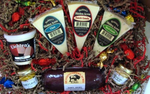 Eichtens Artisan Cheese and Bison Sausage Box