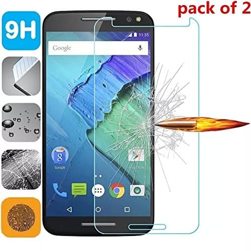 Moto X Pure Edition Screen Protector, Anti-Bubble Install Clear Tempered Glass Film for Motorola X Style 2.5D Round Edge Ultra Thin Scratch Proof( 2 pack)