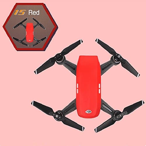 GAOHOU Plastic Body Case Upper Shell Canopy Hood Cover Frame For DJI Spark Drone Red