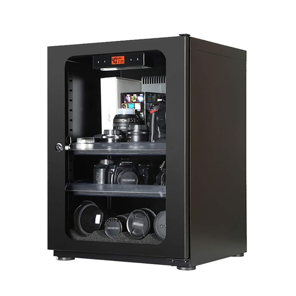 LYATW Electronic Dry Cabinet Camera Cabinet Moisture Cabinet for Camera Lens and Other Photographic,73L Large Capacity Dehumidifier-Black