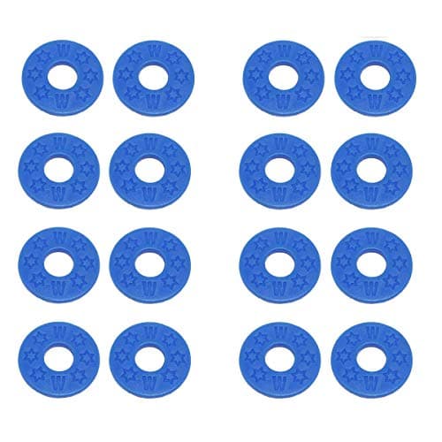 Pakala66 Guitar Strap Blocks/Strap Locks-Blue-8 Pairs