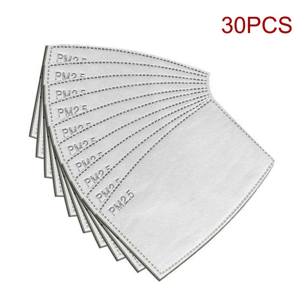 Lanbowo 10/30/50Pcs PM2.5 Protective Filter 5 Layers Replaceable Anti Haze Filters for Mouth Masks