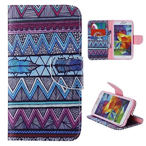 Galaxy S5 Case,Samsung S5 Case,S5 Case,leather Flip Credit Card Wallet Protective Case Magnetic Clasp for Samsung Galaxy S5 i9600