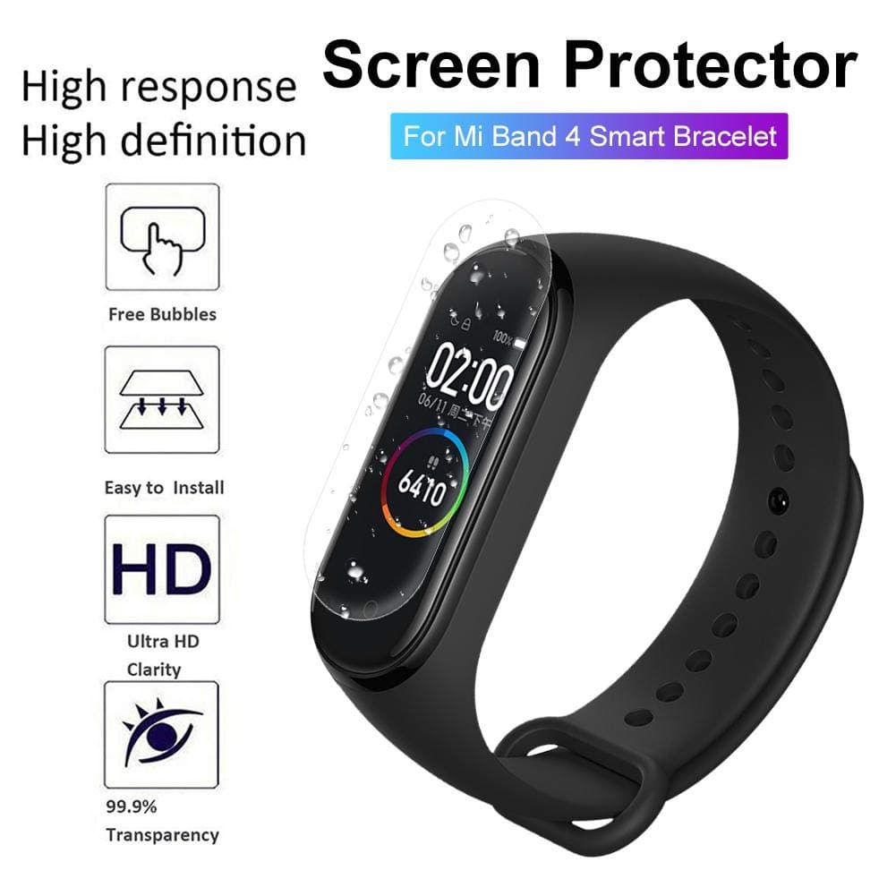 Screen Protector for Mi Band 4 Smart BraceletSpecial Tempered Full Screen Film True Surface HD Broken-Proof Film