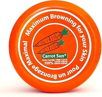Carrot Sun Tanning Cream Accelerator with Carrot Oil, L-Tyrosine, & Henna for a GOLDEN tan-FAST! 350ml
