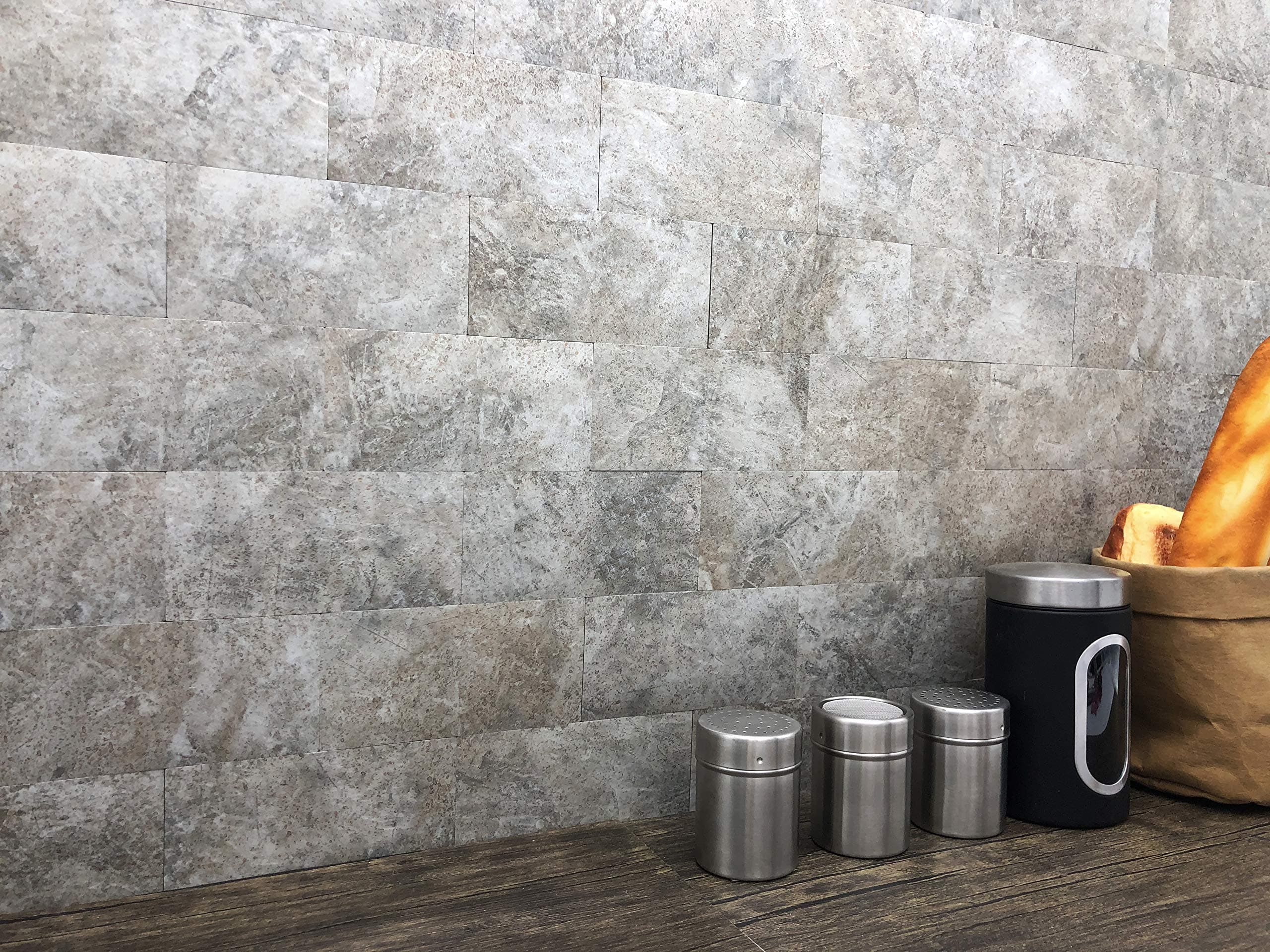 artesanía muro Peel and Stick Backsplash, Kitchen Bathroom Backsplash Tile, Fire Place, Adhesive, Water Proof, Anti-Mold,12”x15” per Piece,10xTiles in Pack