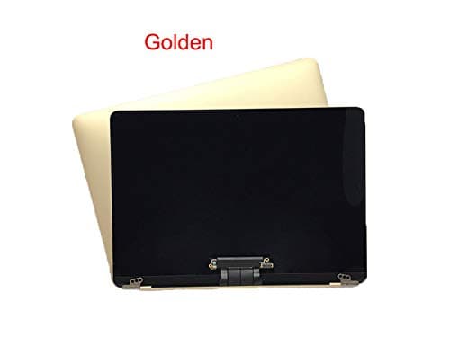 Full LCD Screen Assembly for MacBook Retina 12" A1534 Display Assembly Golden/Silver/Grey/Rose Gold Early2015 2016 2017 661-02266 (Golden)