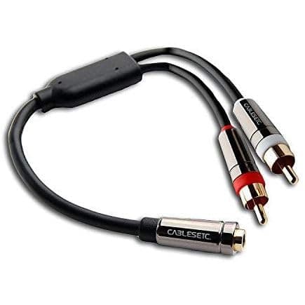 CABLESETC Universal Pro 3.5mm Stereo TRRS Dual Microphone and Headset Adapter...