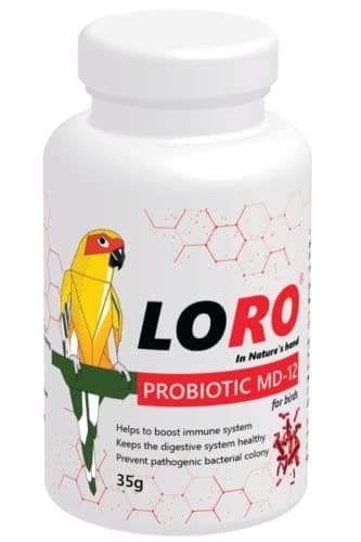 - Loro Probiotic MD-12: Advanced Probiotic Supplements for Breeding Pet Birds. Boosts Body Weight, Strengthens Immunity, Aids Breeding, and Protects Against Illness.