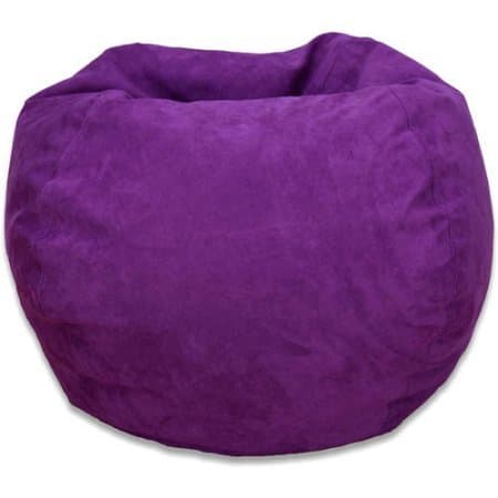 Bean Bag Chair Large Microsuede (Purple)
