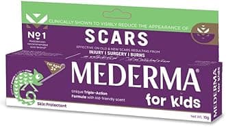 - Mederma Kids Scar Treatment Gel | Kid-Friendly | 2-12 Years Age | Scar Removal Gel for Kids & Babies | Cut, Burn & Surgery Scar Removal | 10g
